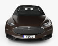 Tesla Model X Прототип 2017 3D модель front view
