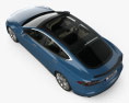 Tesla Model S 带内饰 2014 3D模型 顶视图