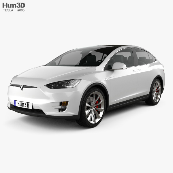 Tesla Model X 2018 Modelo 3d