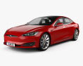 Tesla Model S 2015 3D модель