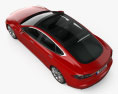 Tesla Model S 2015 3D-Modell Draufsicht