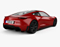 Tesla Roadster 2020 3D-Modell Rückansicht