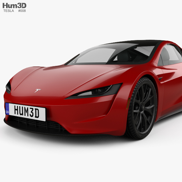 tesla roadster 2020 3d model download