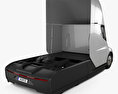 Tesla Semi Schlafkabine Sattelzugmaschine 2018 3D-Modell Rückansicht