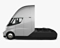 Tesla Semi Cabina Dormitorio Camión Tractor 2018 Modelo 3D vista lateral