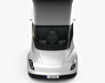 Tesla Semi Cabina Dormitorio Camión Tractor 2018 Modelo 3D vista frontal