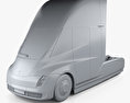 Tesla Semi Cabina Dormitorio Camión Tractor 2018 Modelo 3D clay render