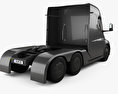 Tesla Semi Day Cab Camión Tractor 2018 Modelo 3D vista trasera