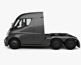 Tesla Semi Day Cab Tractor Truck 2020 3d model side view