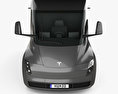 Tesla Semi Day Cab Camión Tractor 2018 Modelo 3D vista frontal