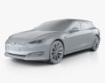 Tesla Model S Remetz Car Shooting Brake 2020 Modello 3D clay render