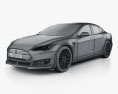 Tesla Model S Brabus 2020 3d model wire render