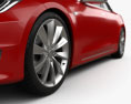 Tesla Model S mit Innenraum 2016 3D-Modell