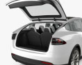 Tesla model X 인테리어 가 있는 2018 3D 모델 