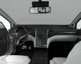 Tesla model X з детальним інтер'єром 2018 3D модель dashboard
