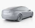 Tesla Model 3 with HQ interior 2021 3d model