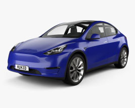 Tesla Model Y 2022 Modello 3D
