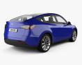 Tesla Model Y 2022 3D модель back view
