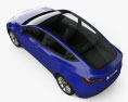 Tesla Model Y 2022 3D模型 顶视图