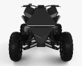 Tesla Cyberquad ATV 2019 Modèle 3d vue frontale