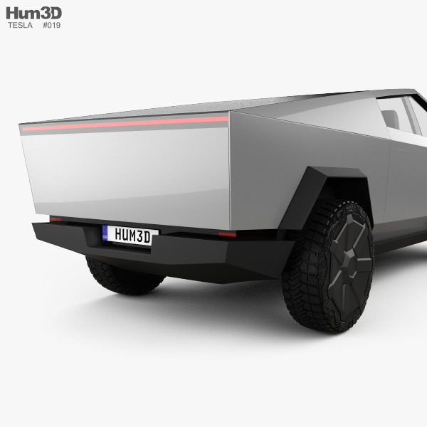 Tesla Cybertruck 2022 3D模型 - 车辆 On Hum3D