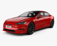 Tesla Model S Plaid 2022 3D 모델 