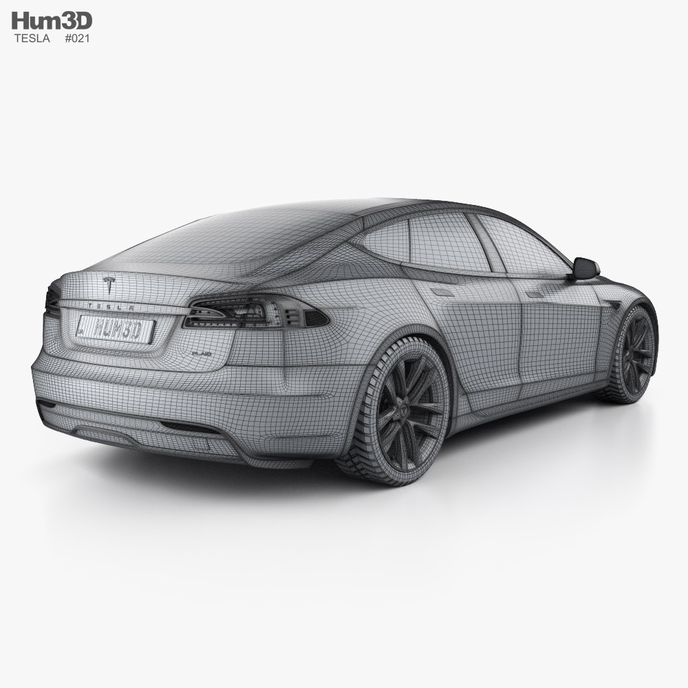 Tesla Model S Plaid 2022 3D model - Vehicles on