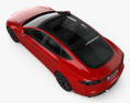 Tesla Model S Plaid 2022 3D 모델  top view