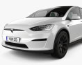 Tesla Model X 带内饰 2021 3D模型