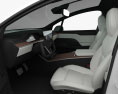 Tesla Model X com interior 2021 Modelo 3d assentos
