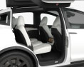 Tesla Model X com interior 2021 Modelo 3d