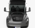 Tesla Semi Day Cab Sattelzugmaschine mit Innenraum und Motor 2018 3D-Modell Vorderansicht