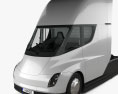 Tesla Semi Sleeper Cab Camion Trattore con interni e motore 2018 Modello 3D