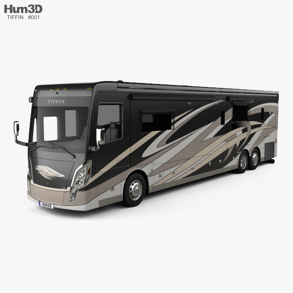 Tiffin Zephyr Motorhome Bus 2018 3D 모델 