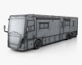 Tiffin Zephyr Motorhome Bus 2018 3D模型 wire render