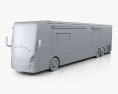 Tiffin Zephyr Motorhome Bus 2018 3D模型 clay render