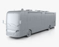 Tiffin Allegro bus 2017 3d model clay render