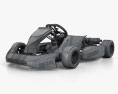 Tony Kart Rocky EXP 2014 3d model wire render