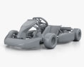 Tony Kart Rocky EXP 2014 3d model clay render