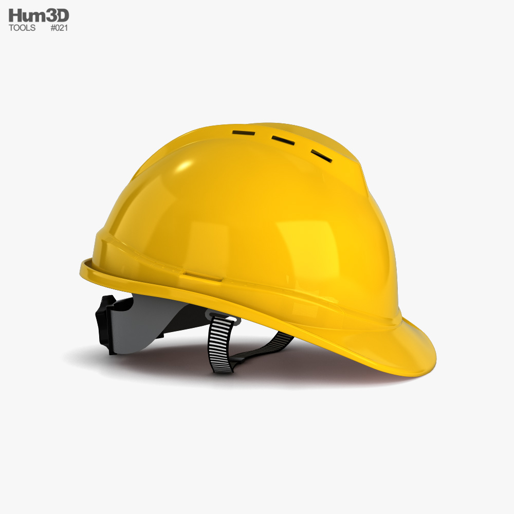 건설 헬멧 3D 모델 