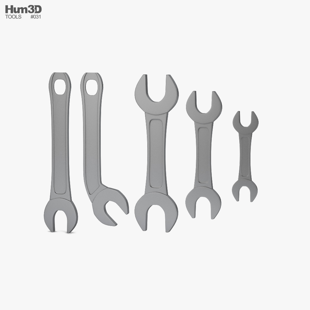 Wrench Set 002 3D model