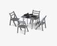Barbeque Table 3d model