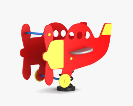 Airplane Spring Rider 3D model