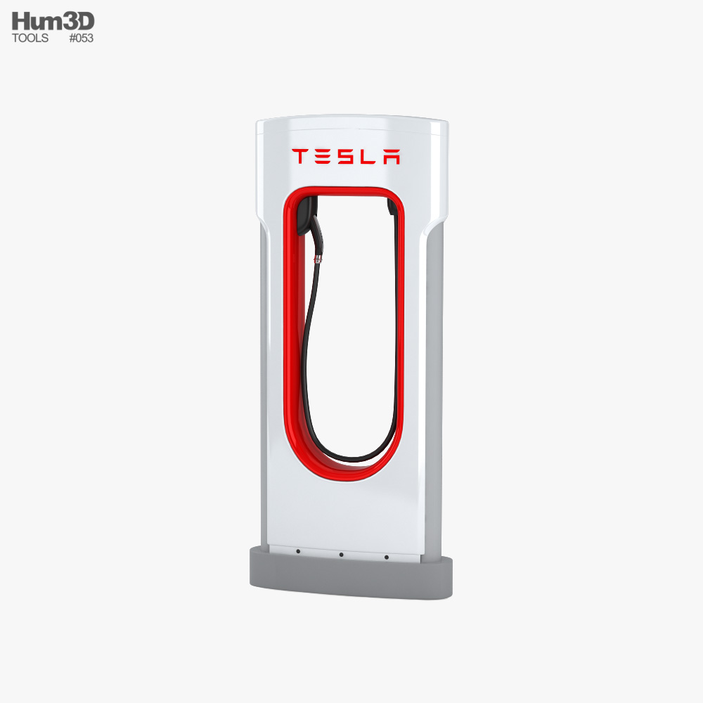 Tesla Supercharger 3D model