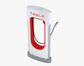 Tesla Supercharger with Open Charging Port 3d model