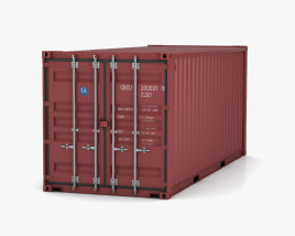 Shipping Container 20ft 3D model