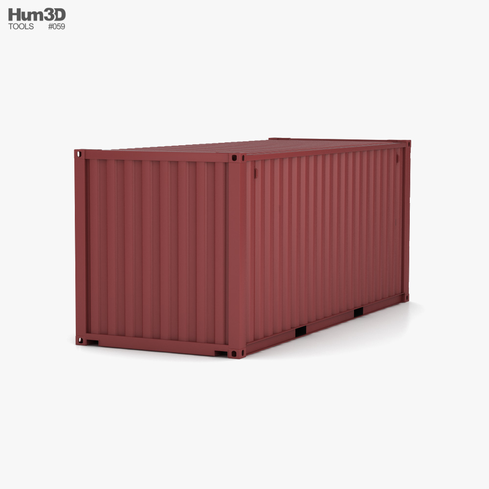 Shipping Container 20ft 3d model
