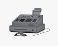 Cash Register Gray 3d model