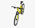 自転車 イエロー 3Dモデル