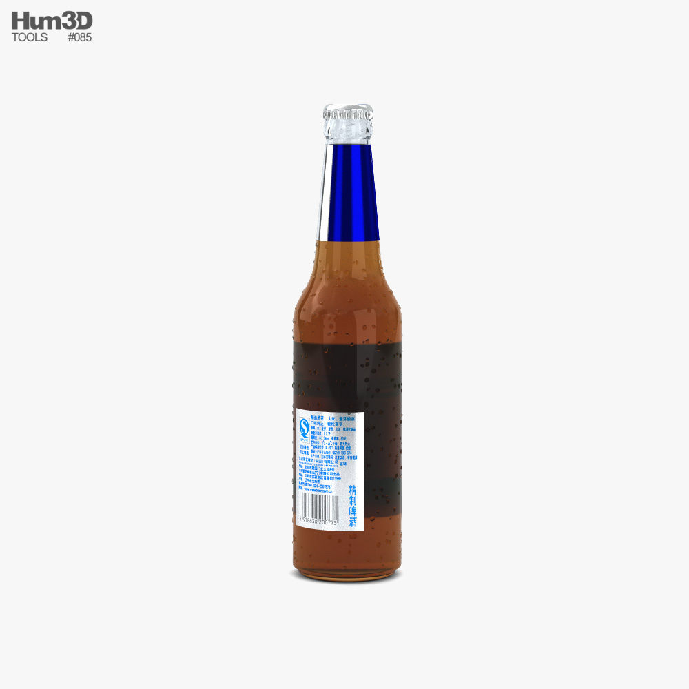 Snow Bier Flasche 3D-Modell